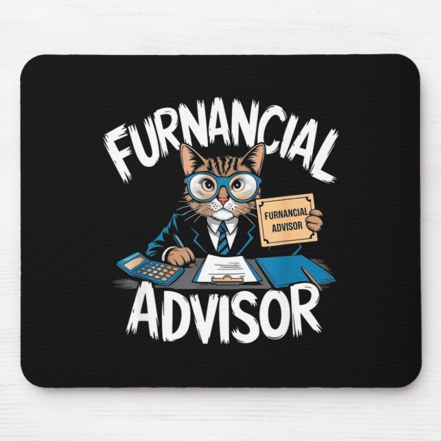 Fun Financial Planner Gift Funny Retirement Adviso Mouse Mat (Front)