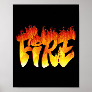 Fun Fire and Ice Costume Halloween Family Matching Poster