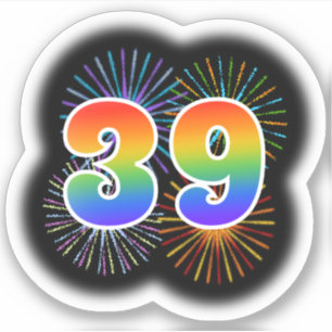Fun Fireworks + Rainbow Pattern "39" Event #