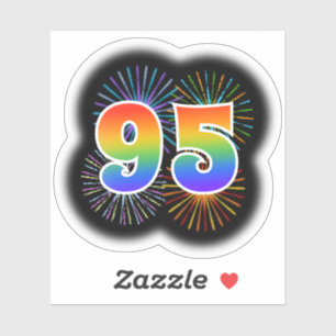 Fun Fireworks + Rainbow Pattern "95" Event #