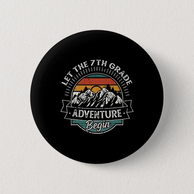 Fun First Day of School 6 Cm Round Badge (Front)