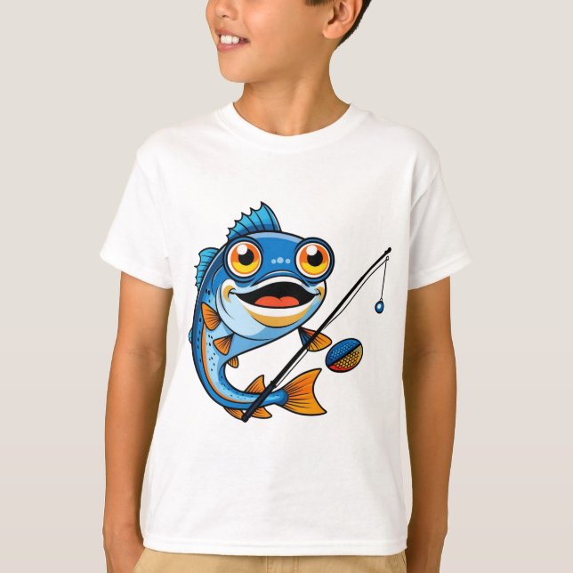 Fun Fish Cartoon Tee (Front)