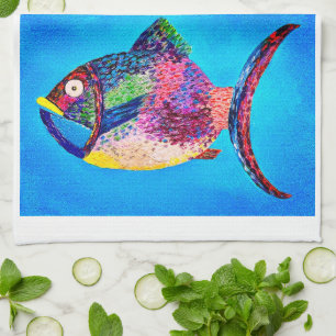 Fun Fish Tea Towel