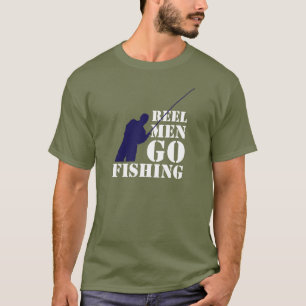 Fun fishermen message: Reel men go fishing, T-Shirt