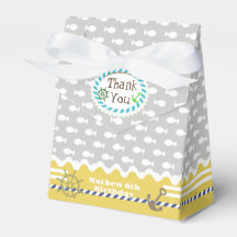 Fun Fishes Grey Favour Box