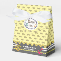 Fun Fishes Yellow Favour Box