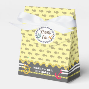Fun Fishes Yellow Favour Box