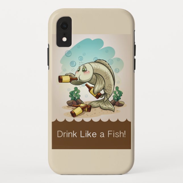 Fun Fishing Case-Mate iPhone Case (Back)