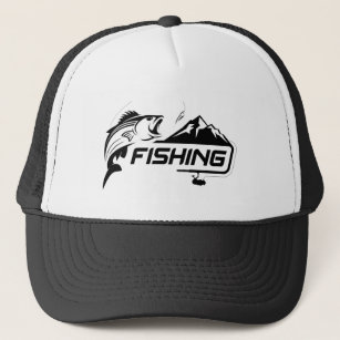 Fun Fishing Graphic Art Fisherman Fish Trucker Hat