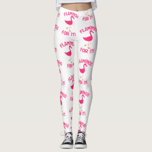 Fun Flamingo for It Tropical Bird Pattern Leggings