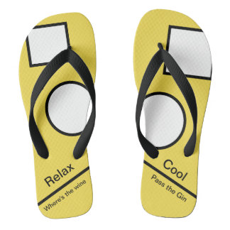 Fun Flip Flops 'Where's the wine/Pass the Gin'