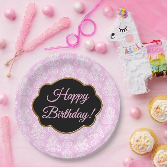 Fun, Flirty and Feminine  Paper Plate (Party)