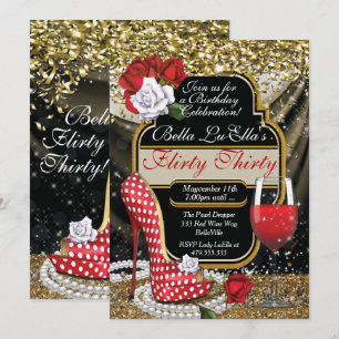 Fun Flirty Birthday Party Invitations