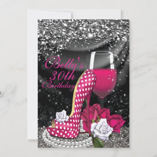 Fun Flirty Birthday Party Invitations | Zazzle