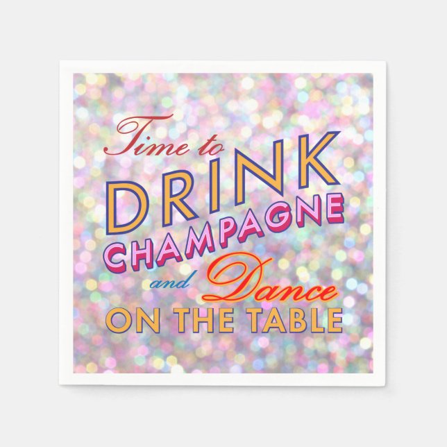 Fun, Flirty & Colourful Napkin (Front)