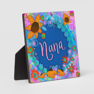Fun Floral Daisies Nana Inspirivity Plaque
