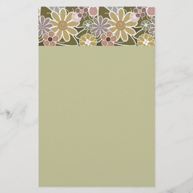 Fun Floral Stationery (Front)