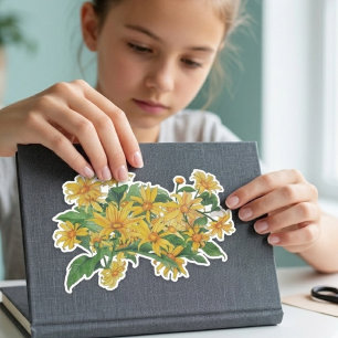 Fun Floral Watercolor Yellow Daisy Gift 