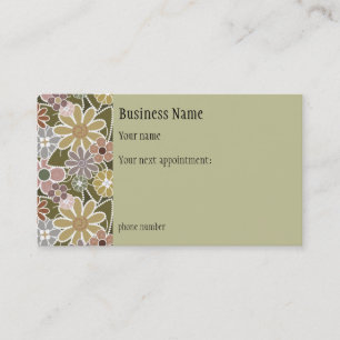Fun Florals Appointment Card