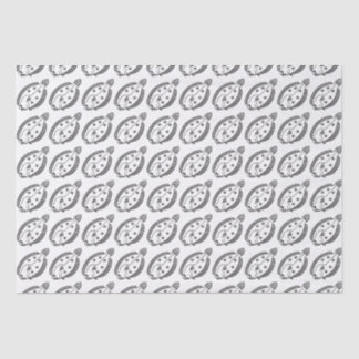 Fun Flounder Fish in Black and White Tissue Paper