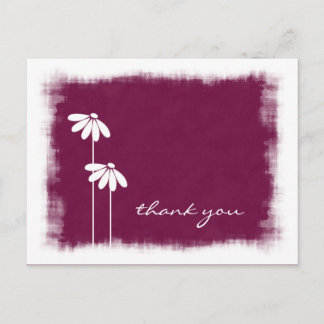 Fun Flower Postcard - Thank You
