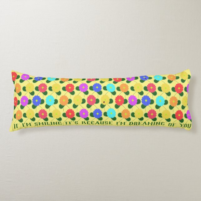 Fun Flowers Body Cushion (Front)