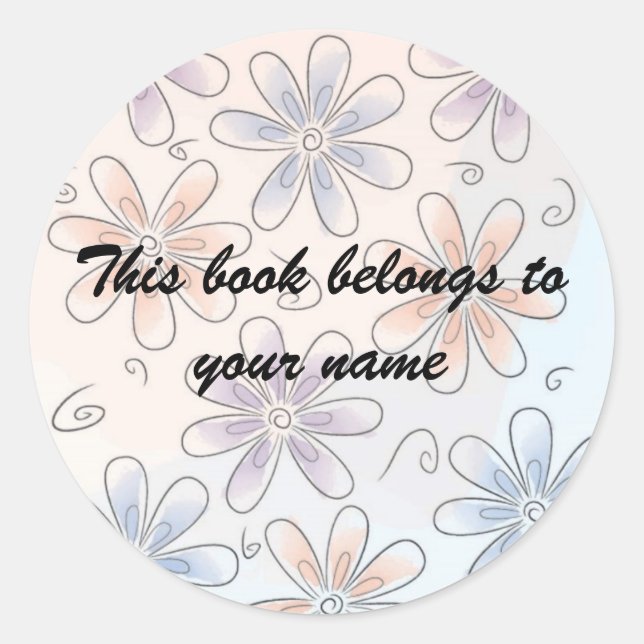 fun flowers, Book label (Front)