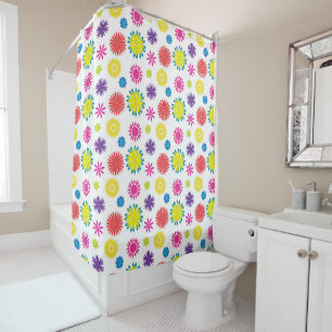 Fun Flowers Colourful Garden Fiesta Shower Curtain
