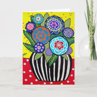 Fun Flowers Greeting Card