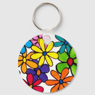 fun flowers keychain