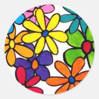 fun flowers sticker