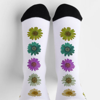 Fun flowery pair of socks