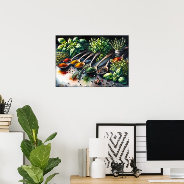 Fun food lovers kitchen  poster (Home Office)