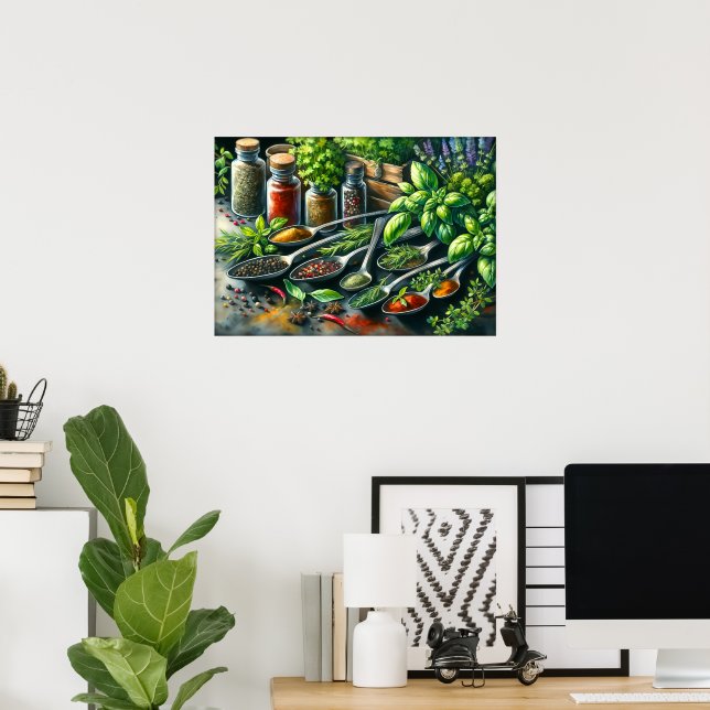 Fun food lovers kitchen  poster (Home Office)