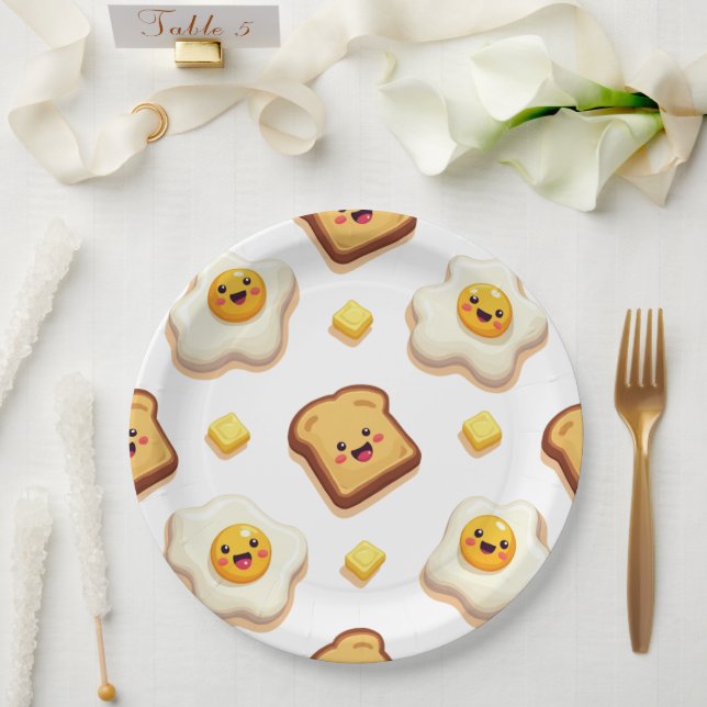 Fun Food Theme Paper Plate (Wedding)