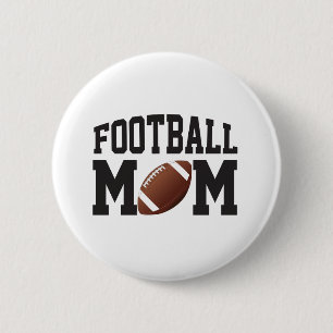 Fun Football Mom 6 Cm Round Badge
