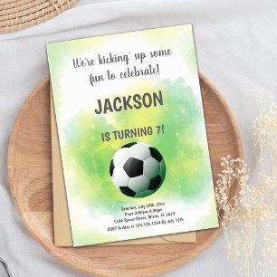Fun Football Theme Invitation