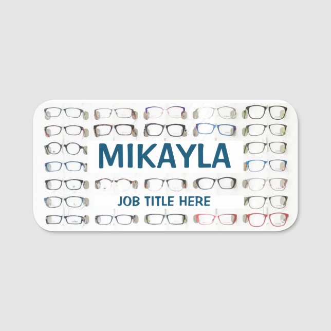 Fun Frames Optician Name Tag (Front)