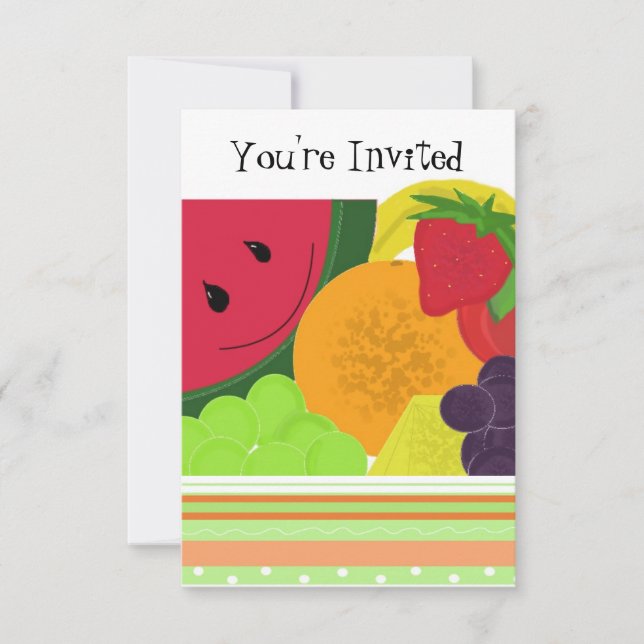 Fun Fruit Party Invitation (Front)