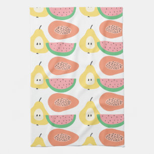 Fun Fruit Pattern Tea Towel