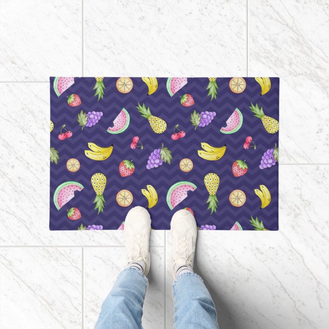 Fun Fruits Line Rug (Indoor)