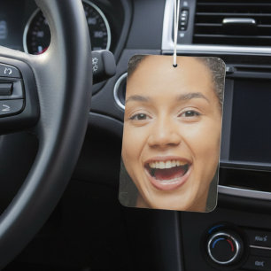 Fun Full Face Close Up Selfie Photo Car Air Freshener