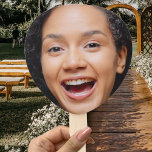 Fun Full Face Close Up Selfie Photo Hand Fan<br><div class="desc">Funny full face photo party fan.  Personalise it by adding a 1x1 square photo of yourself or the gift recipient.  Unisex for men and for women. Suitable for kids and adults.</div>