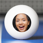 Fun Full Face Close Up Selfie Photo Ping Pong Ball<br><div class="desc">Funny full face photo ping pong ball.  Personalise it by adding a 1x1 square photo of yourself or the gift recipient.  Unisex for men and for women. Suitable for kids and adults.</div>
