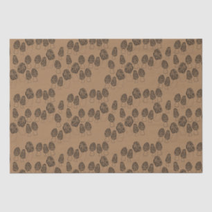 Fun Fungi Morel Mushrooms Pattern Gift Tissue Paper
