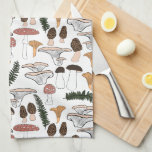 Fun Fungi Mushroom Fern Pattern  Tea Towel<br><div class="desc">Hope you like this design. Add your own text. Check my shop for more matching items like bath towels,  blankets,  pillows,  stickers,  mugs,  cards,  tissue paper as well as other patterns. 
Thanks for shopping with me! if you'd like something custom let me know!</div>