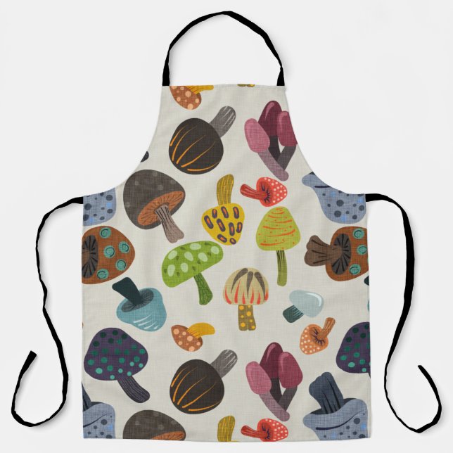Fun Fungus Mushroom Mix Apron (Front)