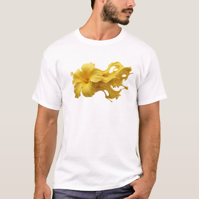 Fun & Funky ABSTRACT FLOWER Artistic Expression T-Shirt (Front)