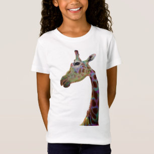 Fun funky colourful Giraffe  T-Shirt