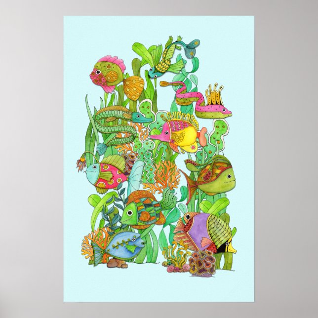 Fun Funky Fish Poster 16 x 24 (Front)